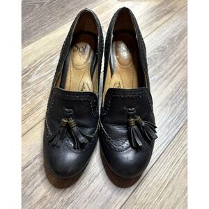 Sofft Womens Opal Patent Leather Stacked Heel Shoes Size: 7M